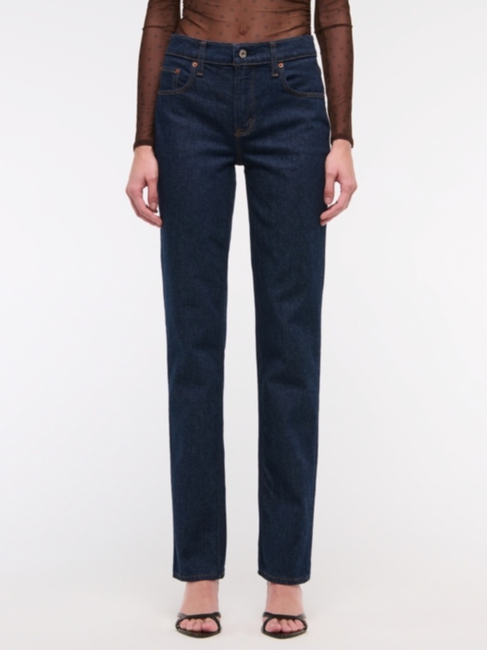 NWT Abercrombie & Fitch Mid Rise 90's Straight Jean Size 32 Regular